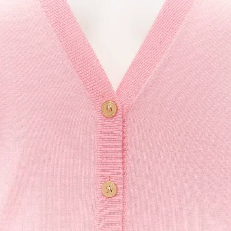 Versace Pre-owned Wool tops Pink Dames