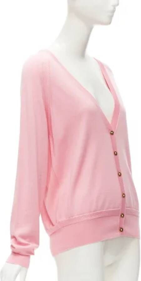Versace Pre-owned Wool tops Pink Dames