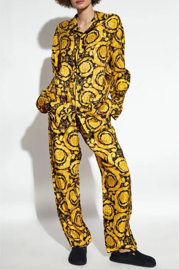 Versace Pyjamabroek Geel Dames