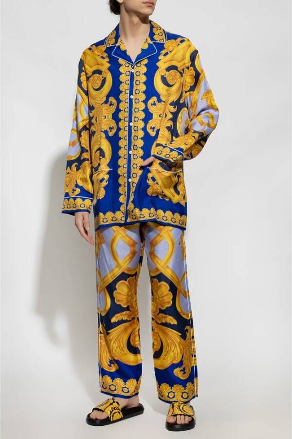 Versace Pyjama Blauw Heren