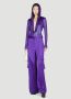 Versace Satin Cargo Broek Purple Dames - Thumbnail 2