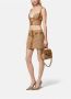 Versace Bruine rok met allover patroon en La Greca print voering Brown Dames - Thumbnail 2