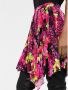Versace Geplooide Orchideeënprint Mini Rok Multicolor Dames - Thumbnail 4