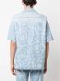 Versace Denim overhemd met relaxte pasvorm en lasergegraveerd patroon Blue Heren - Thumbnail 5