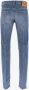 Versace Slim Fit Denim Jeans met Biggie Medusa Detail Blue Heren - Thumbnail 1