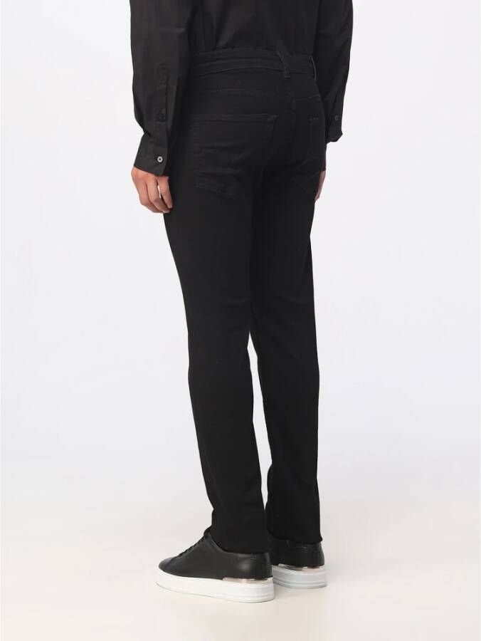 Versace Slim-fit Jeans Zwart Heren