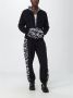 Versace Jeans Couture Zwarte broek met trekkoord en grafische print Black Heren - Thumbnail 2