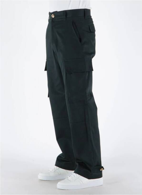 Versace Straight Trousers Zwart Heren
