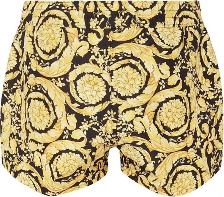 Versace Shorts met barokprint Zwart - Foto 5
