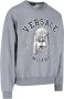 Versace Katoenen Crewneck Sweatshirt met Logo Detail Gray Heren - Thumbnail 2