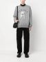 Versace Katoenen Crewneck Sweatshirt met Logo Detail Gray Heren - Thumbnail 4
