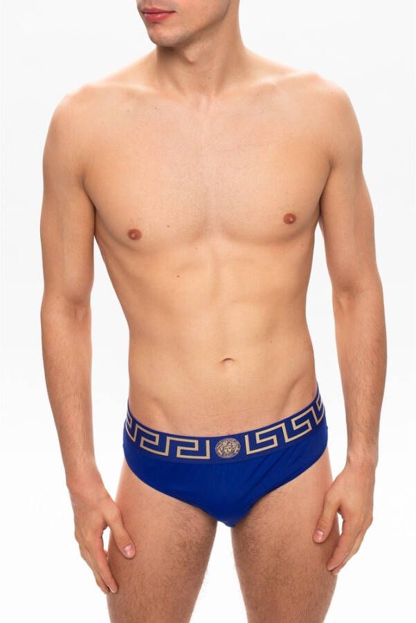 Versace Strandkleding Blauw Heren