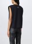 Versace Jeans Couture Zwart katoenen top met afneembare Couture-ketting Black Dames - Thumbnail 3