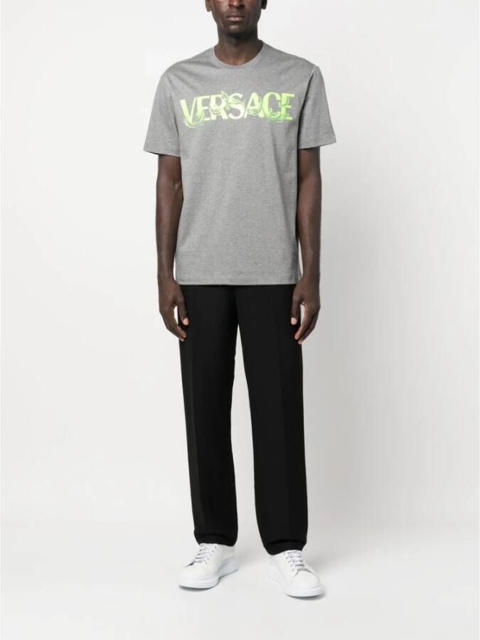 Versace T-Shirts Grijs Heren