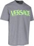 Versace Grijze Katoenen T-Shirt Regular Fit Gray Heren - Thumbnail 2
