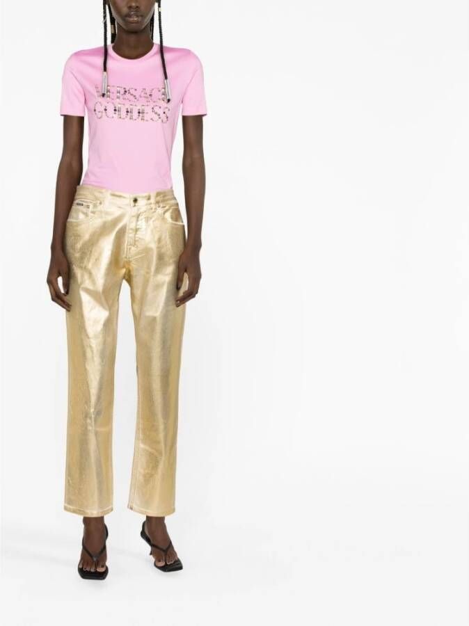 Versace T-Shirts Roze Dames
