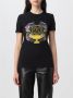 Versace Jeans Couture Zwart bedrukt T-shirt voor dames M Black Dames - Thumbnail 2