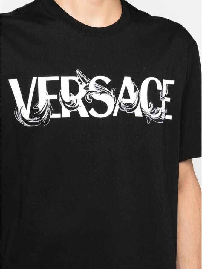 Versace T-Shirts Zwart Heren