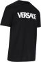 Versace Zwarte Logo Print T-shirts en Polos Black Heren - Thumbnail 5