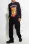 Versace Bedrukt T-shirt Zwart Heren - Thumbnail 2