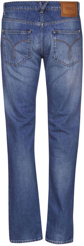 Versace Skinny jeans Blauw Heren
