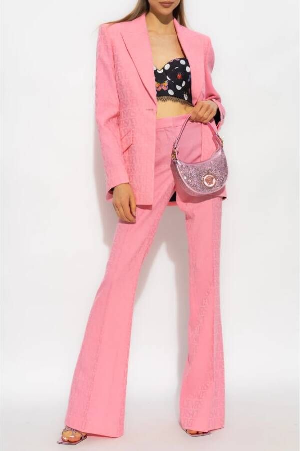 Versace Plooivoorpantalon uit de 'La Vacanza'-collectie Roze Dames