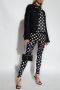Versace Zwarte wollen blend jas met ronde hals Black Dames - Thumbnail 2
