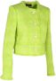 Versace Groene Bouclé Blazer Green Dames - Thumbnail 4
