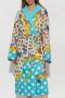 Versace Kleurrijke katoenen badjas met vlinderprint Multicolor Dames - Thumbnail 2