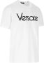 Versace Witte T-shirts en Polos met Tribute Borduurwerk White Heren - Thumbnail 1