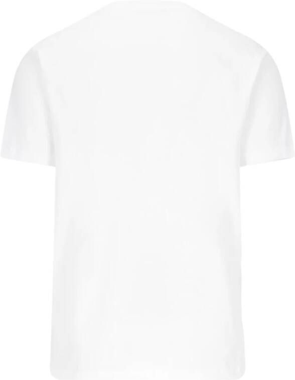Versace Witte Logo Katoenen T-shirt White Heren