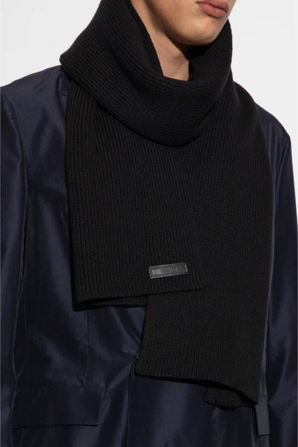 Versace Wollen sjaal Zwart Heren