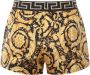 Versace Zijden pyjamashorts met Barocco-print Yellow Dames - Thumbnail 2