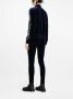 Versace Jeans Couture Velvet Zip-Through Sweatshirt Hoodie Blue Dames - Thumbnail 5