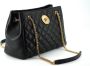 Versace Zwarte Gewatteerde Nappa Leren Medusa Tote Handtas Black Dames - Thumbnail 3