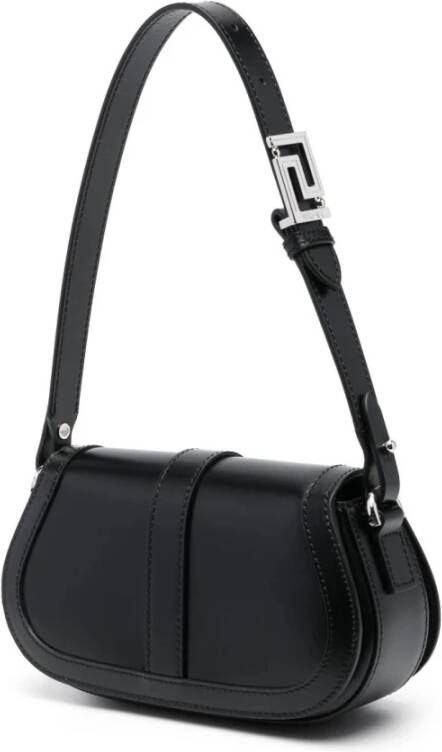 Versace Zwarte Greca Goddess Mini Schoudertas Zwart Dames