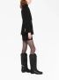 Versace Zwarte Informele Jas van Wol met Piek Revers Black Dames - Thumbnail 3