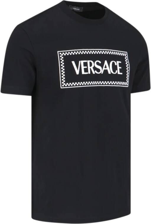 Versace Zwarte T-shirts en Polos Zwart Heren