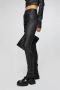 Vespucci by VSP Zwarte Skinny Leren Broek Black Dames - Thumbnail 2