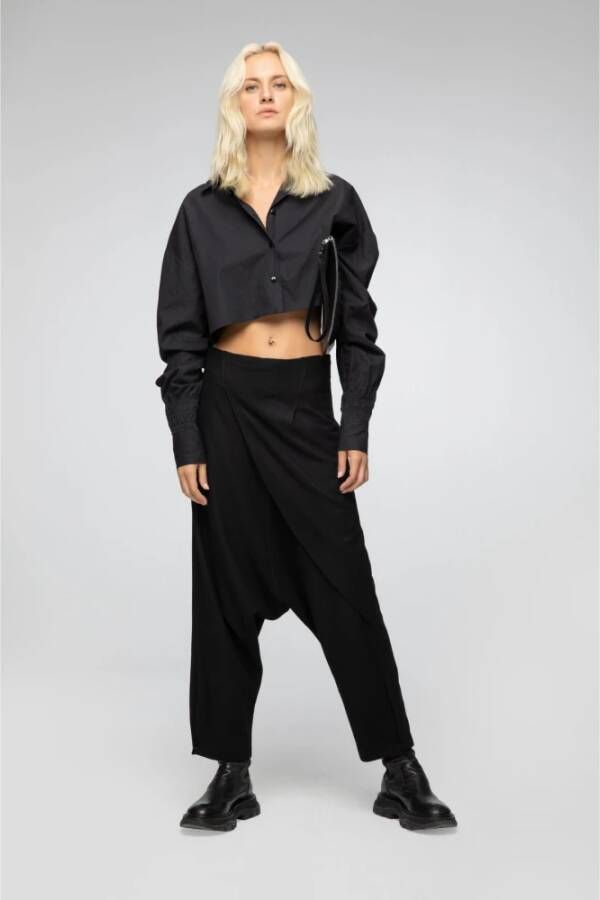 Vespucci by VSP Wide Trousers Zwart Dames