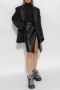 Vetements Asymmetric leather skirt Zwart Dames - Thumbnail 2