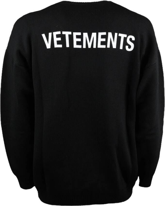 Vetements Sweatshirts Zwart Heren