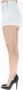 ViCOLO Witte Katoenen Shorts met Ritssluiting White Dames - Thumbnail 2
