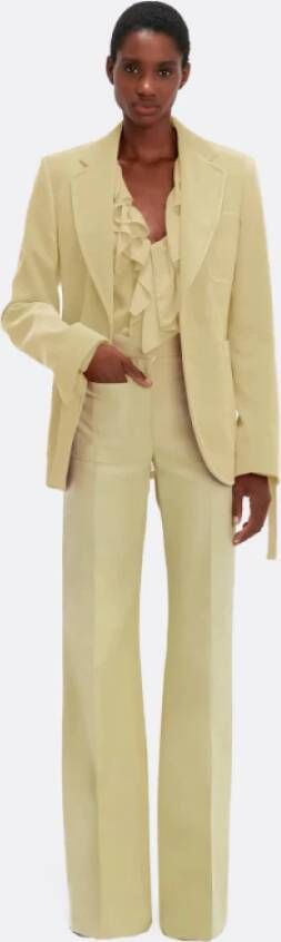 Victoria Beckham Blazers Geel Dames