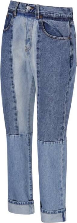 Victoria Beckham Lichte Mid Vintage Wassen Jeans Blauw Dames