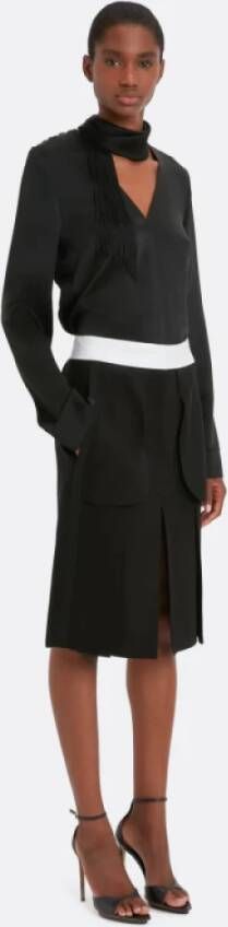 Victoria Beckham Long Sleeve Tops Zwart Dames