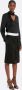 Victoria Beckham Doorschijnende Satijnen Franje Top Black Dames - Thumbnail 2
