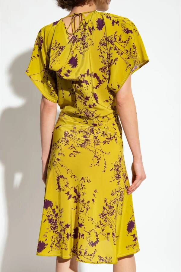 Victoria Beckham Satijnen jurk Meerkleurig Dames