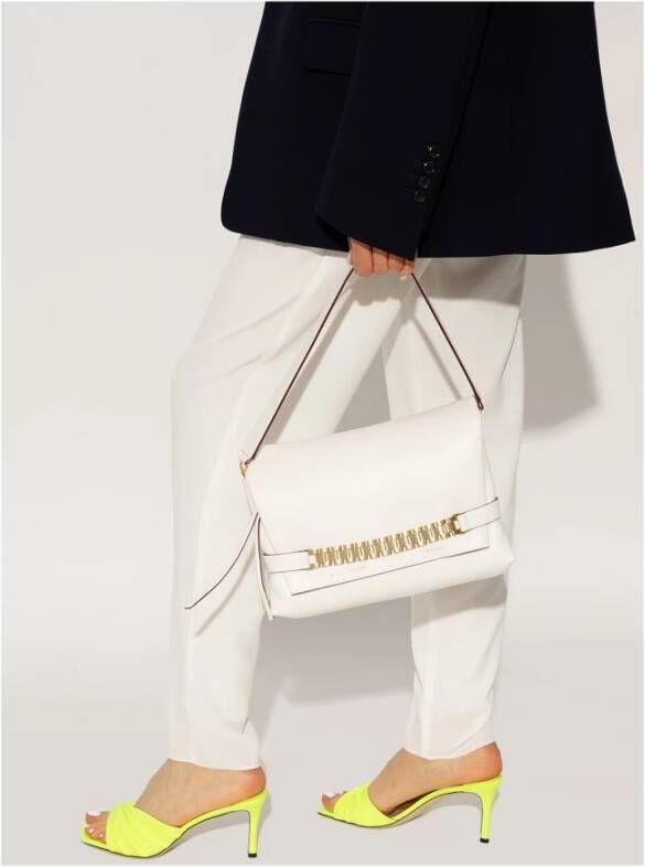 Victoria Beckham Schoudertas met logo Wit Dames