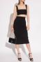 Victoria Beckham Zwart Gebreid Midi Potloodrok Black Dames - Thumbnail 2